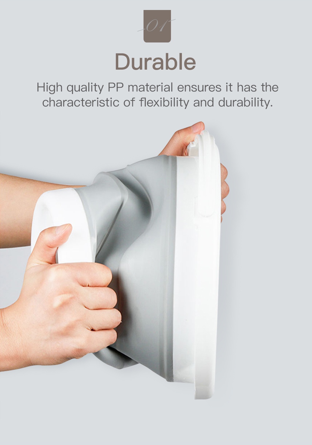 Foldable Bucket PP Material Pail-2